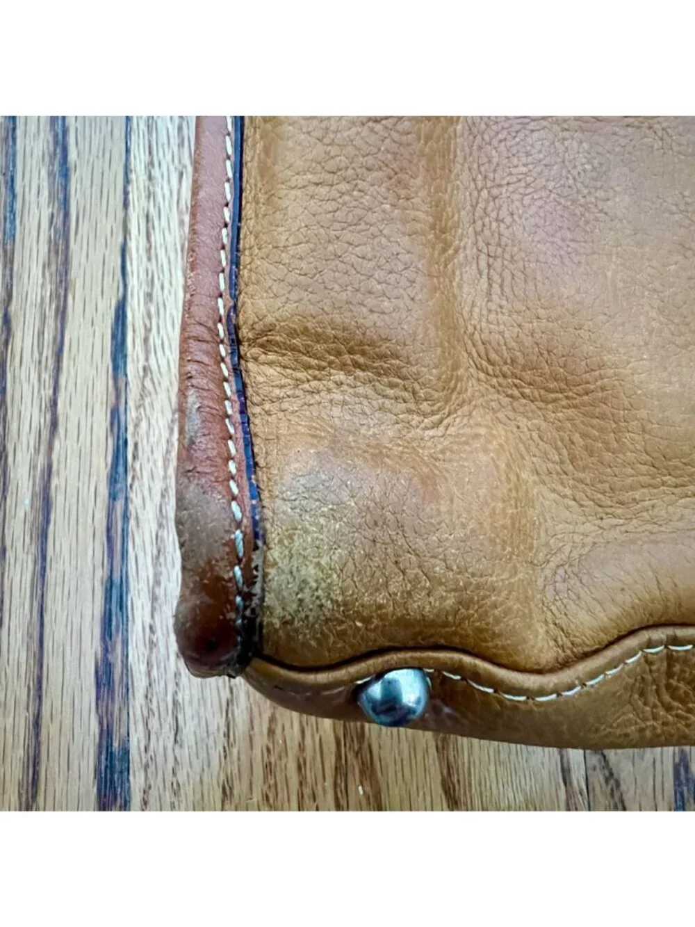 Vintage Artisan Leather Briefcase Unisex Full Grain Patina Bag Filson Academia - Picture 15 of 16